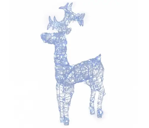 Ziemassvētku Ziemeļbriežu Dekorācijas, 3 Gab., 60X16X100 Cm Vidaxl