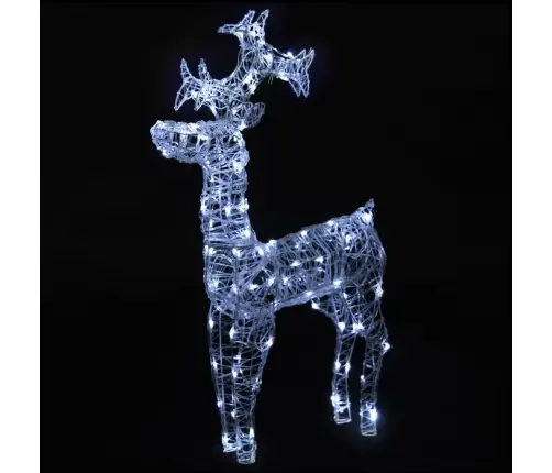 Ziemassvētku Ziemeļbriežu Dekorācijas, 3 Gab., 60X16X100 Cm Vidaxl