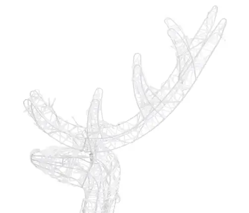 Kalėdinės Dekoracijos Elniai, 2Vnt., 120cm Akrilas, Šilti Kalėdinės Dekoracijos Elniai, 2Vnt., 120cm Akrilas, Šilti