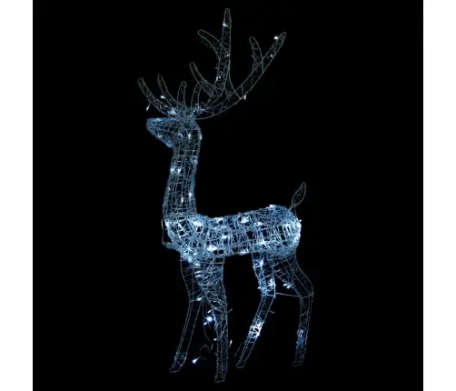 Ziemassvētku Ziemeļbriežu Dekorācijas, 3 Gab., Akrils, 120 Cm Vidaxl