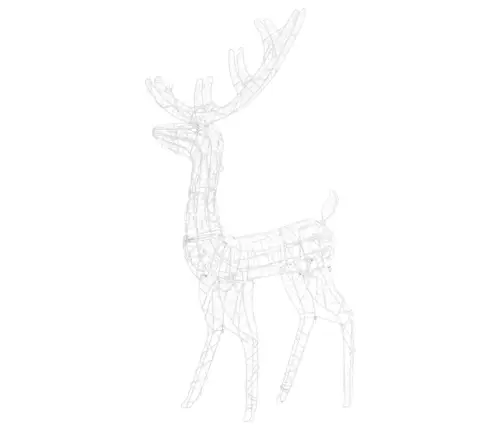 Ziemeļbriežu Dekorācijas, 3 Gab., Akrils, 120 Cm, Krāsainas Vidaxl