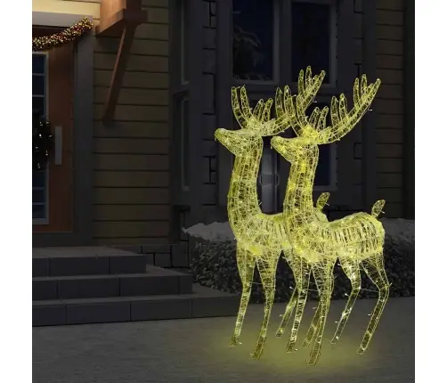 Kalėdinės Dekoracijos Elniai, 2Vnt., 180cm Akrilas, 250 Led Kalėdinės Dekoracijos Elniai, 2Vnt., 180cm Akrilas, 250 Led
