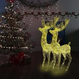 Kalėdinės Dekoracijos Elniai, 2Vnt., 180cm Akrilas, 250 Led