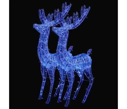 Kalėdinės Dekoracijos Elniai, 2Vnt., 180cm Akrilas, 250 Led