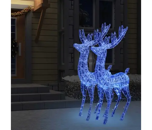 Kalėdinės Dekoracijos Elniai, 2Vnt., 180cm Akrilas, 250 Led