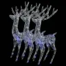 Ziemeļbriežu Dekorācijas, 3 Gab., 250 Led, 180 Cm, Akrils, Xxl Vidaxl