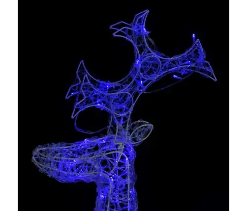 Kalėdų Dekoracijos Elniai, 3Vnt., 60X16X100cm Akrilas