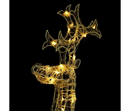 Ziemassvētku Ziemeļbriežu Dekorācijas, 3 Gab., 60X16X100 Cm Vidaxl