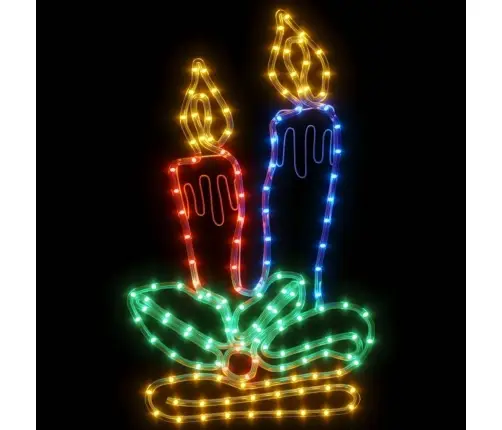Kalėdinės Dekoracijos Žvakės Su 144 Led, 2Vnt., 70X42Cm