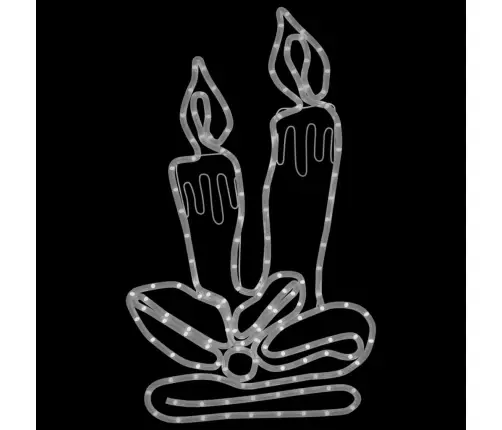 Jõuluküünalde Figuur 144 Lediga, 3 Tk, 70X42 Cm