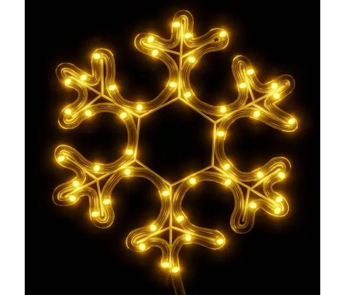 Ziemassvētku Sniegpārslas Figūras, 3 Gab., Baltas Led, 27X27 Cm Vidaxl