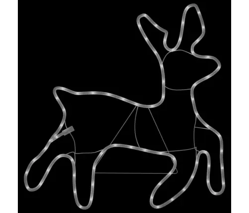 Led Ziemassvētku Ziemeļbriežu Figūras, 2 Gab., 57X55X4,5 Cm Vidaxl