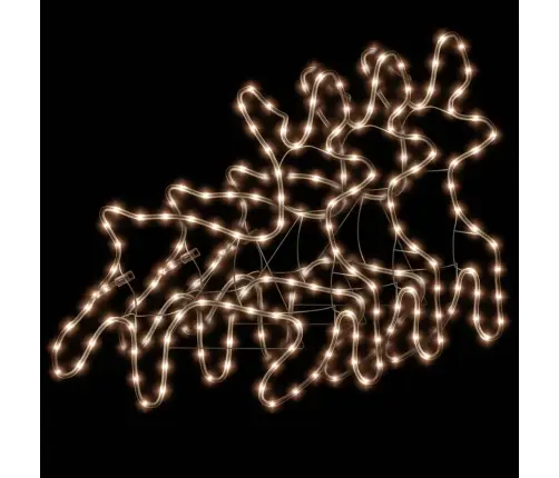 Kalėdinės Dekoracijos Elniai Su Led, 3Vnt., 57X55X4,5Cm