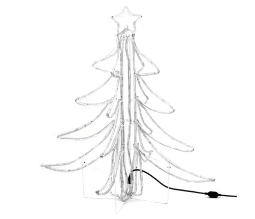 Led Ziemassvētku Egles Figūras, 2 Gab., Baltas, 87X87X93 Cm Vidaxl