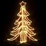 Led Ziemassvētku Egles Figūras, 2 Gab., Baltas, 87X87X93 Cm Vidaxl