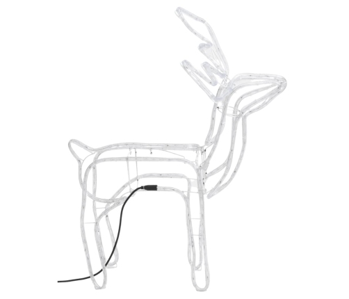 Põhjapõdra Figuur Lediga 2 Tk, Soe Valge 76X42X87 Cm