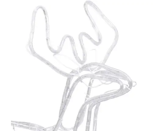 Ziemeļbriežu Figūras, 3 Gab., Vēsi Baltas, 76X42X87 Cm Vidaxl