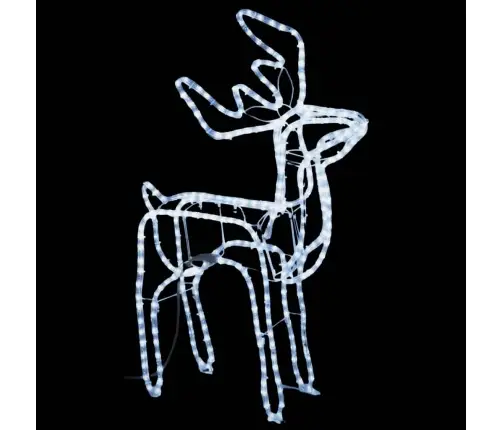 Ziemeļbriežu Figūras, 3 Gab., Vēsi Baltas, 76X42X87 Cm Vidaxl