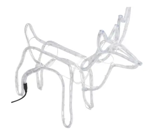 Ziemeļbriežu Figūras, 2 Gab., Vēsi Baltas, 60X30X60 Cm Vidaxl