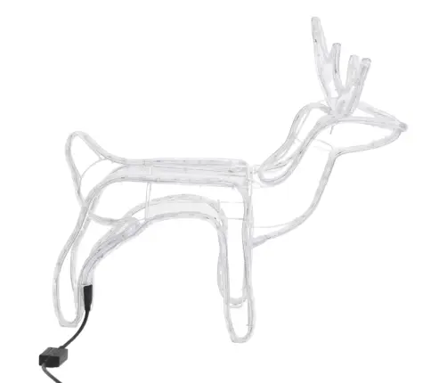 Ziemeļbriežu Figūras, 2 Gab., Vēsi Baltas, 60X30X60 Cm Vidaxl