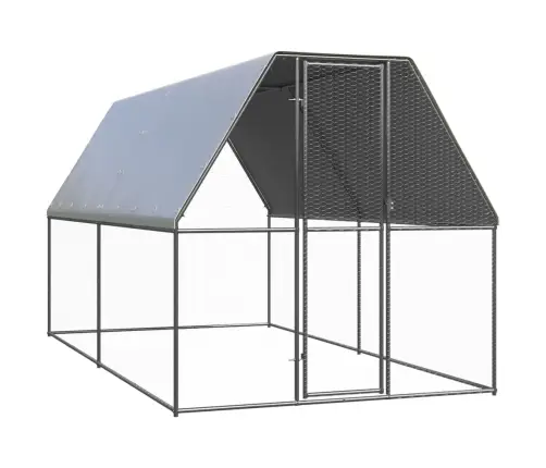 Vistu Būris, 2X4X2 M, Cinkots Tērauds Vidaxl