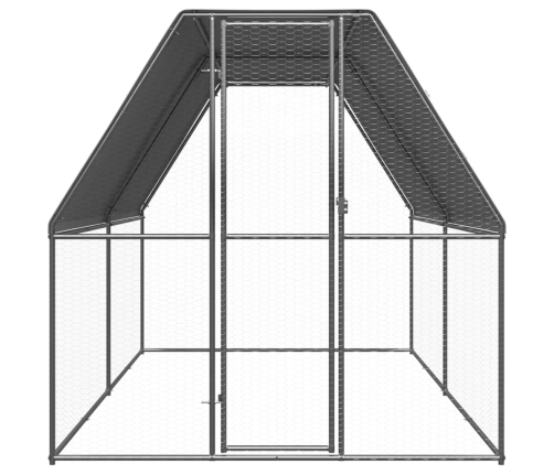 Vistu Būris, 2X4X2 M, Cinkots Tērauds Vidaxl