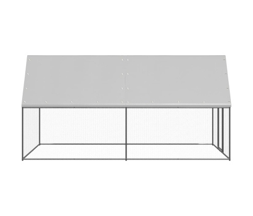 Vistu Būris, 2X4X2 M, Cinkots Tērauds Vidaxl