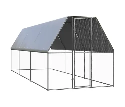 Vistu Būris, 2X6X2 M, Cinkots Tērauds Vidaxl