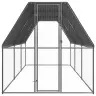 Vistu Būris, 2X6X2 M, Cinkots Tērauds Vidaxl