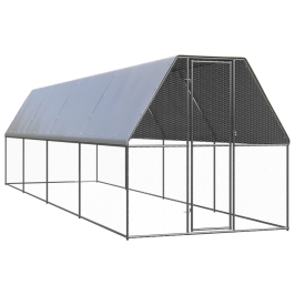Vistu Būris, 2X8X2 M, Cinkots Tērauds Vidaxl