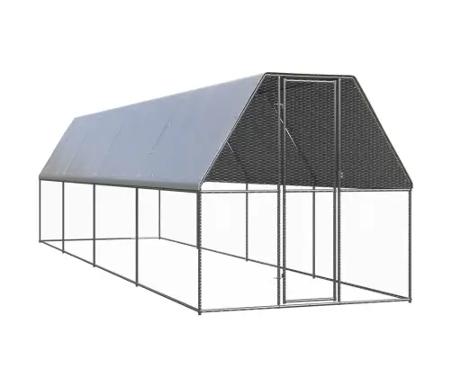 Vistu Būris, 2X8X2 M, Cinkots Tērauds Vidaxl