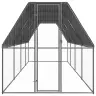 Vistu Būris, 2X8X2 M, Cinkots Tērauds Vidaxl