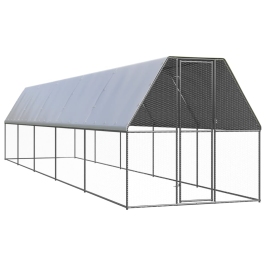 Vistu Būris, 2X10X2 M, Cinkots Tērauds Vidaxl