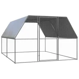 Vistu Būris, 3X4X2 M, Cinkots Tērauds Vidaxl