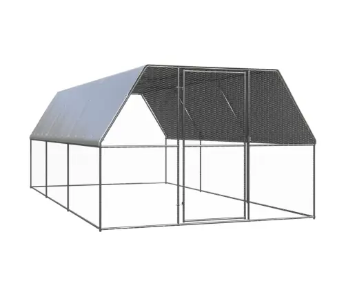 Vistu Būris, 3X6X2 M, Cinkots Tērauds Vidaxl