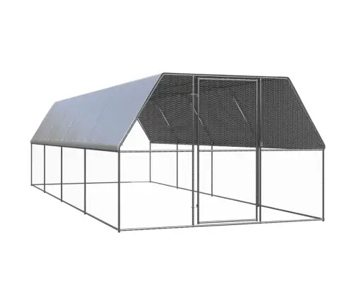 Vistu Būris, 3X8X2 M, Cinkots Tērauds Vidaxl
