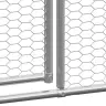 Vistu Būris, 3X8X2 M, Cinkots Tērauds Vidaxl