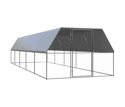 Vistu Būris, 3X10X2 M, Cinkots Tērauds Vidaxl