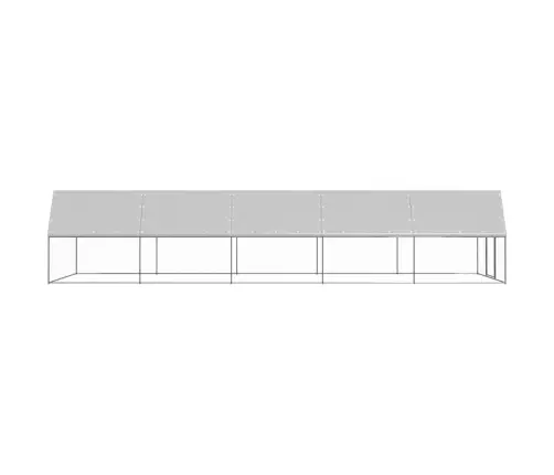 Vistu Būris, 3X10X2 M, Cinkots Tērauds Vidaxl