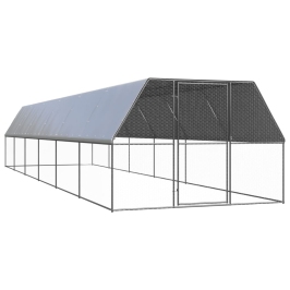 Vistu Būris, 3X12X2 M, Cinkots Tērauds Vidaxl