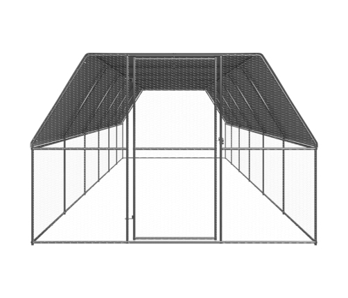 Vistu Būris, 3X12X2 M, Cinkots Tērauds Vidaxl