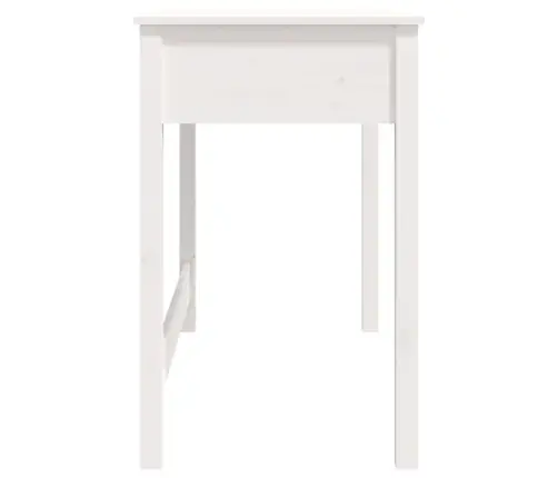 Rakstāmgalds Ar Atvilktnēm, Balts, 100X50X78 Cm, Priedes Koks Vidaxl