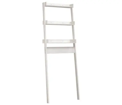 Tualeto Lentyna, Balta, 63,5X32X179cm Pušies Medienos Masyvas