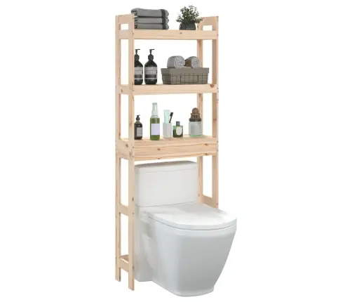 Tualetes Plaukts, 63X26X171 Cm, Priedes Masīvkoks Vidaxl