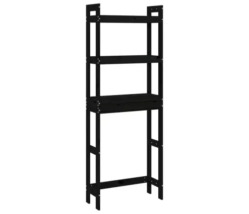 Rätikuriiul, Must, 63 X 26 X 171 cm Männipuit