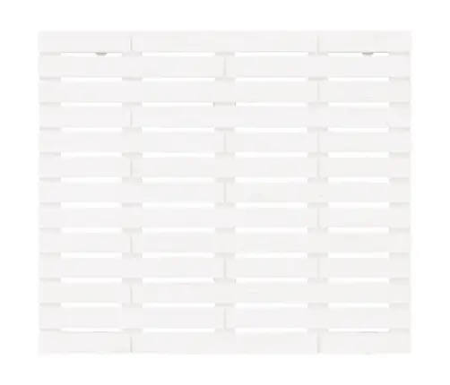 Sienas Galvgalis, Balts, 106X3X91,5 Cm, Priedes Masīvkoks Vidaxl