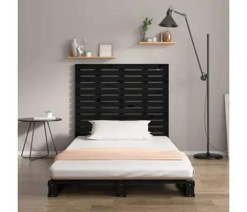 Seinale Kinnitatav Voodipeats, Must, 126X3X91,5 cm Männipuit