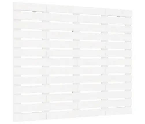 Sienas Galvgalis, Balts, 146X3X91,5 Cm, Priedes Masīvkoks Vidaxl