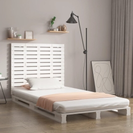 Seinale Kinnitatav Voodipeats, Valge, 146X3X91,5 cm Männipuit
