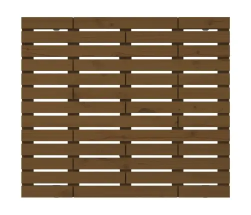 Sienas Galvgalis, Brūns, 146X3X91,5 Cm, Priedes Masīvkoks Vidaxl